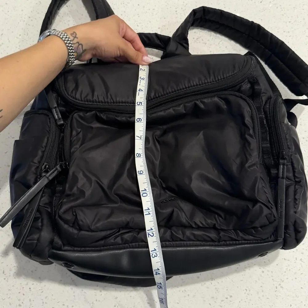 Caraa Baby Nylon Diaper Bag Backpack Insulated Bottle Pocket Travel in Black